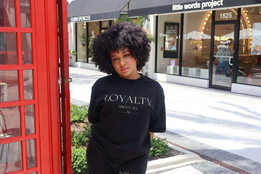 Loyalty Above All premium quality Tee – Black