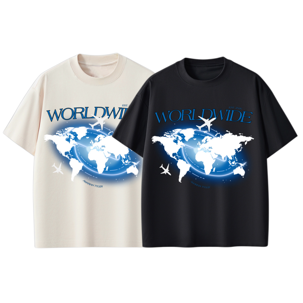 Amarian Tyler Worldwide UV Protection Tee Bundle Set – Beige and Black
