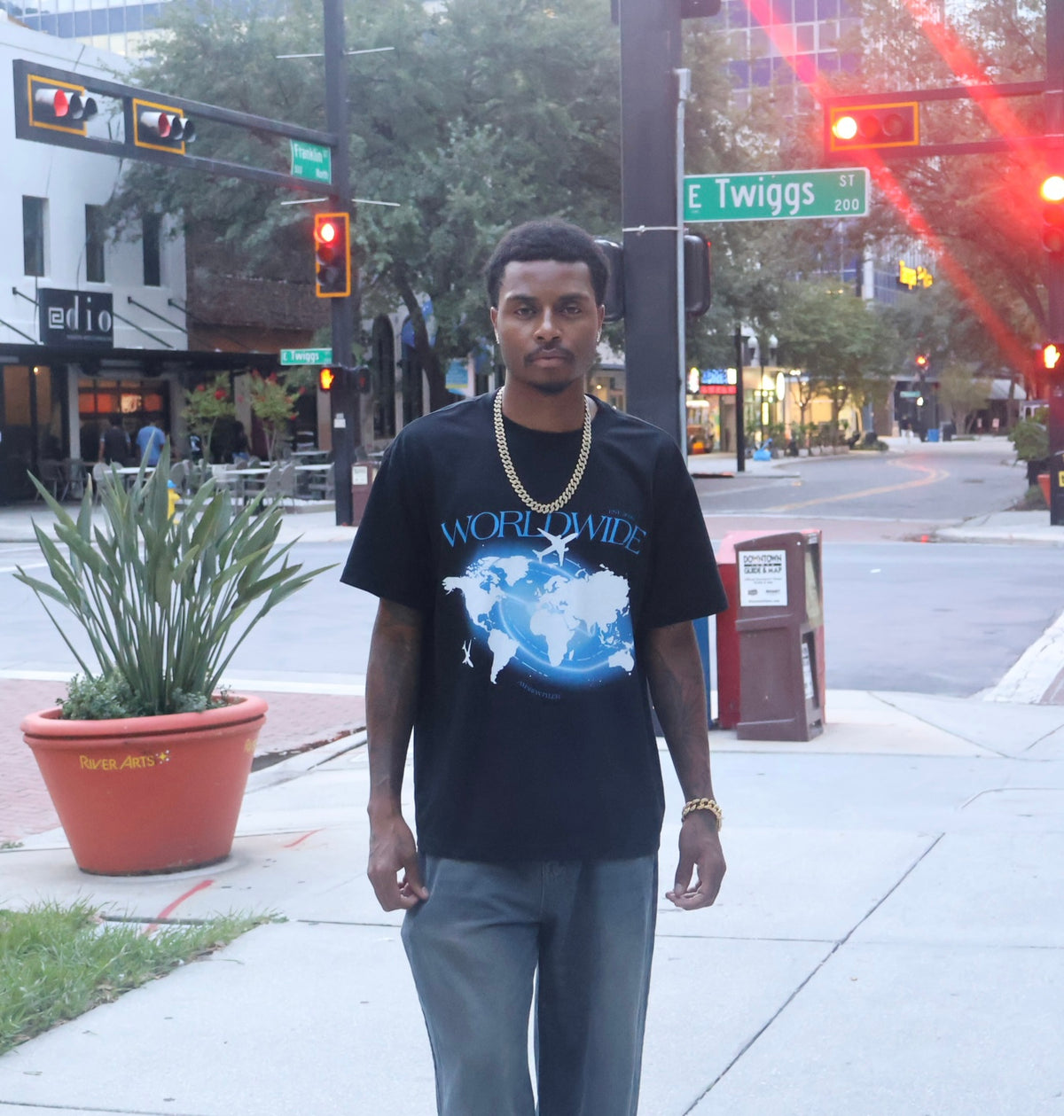 Amarian Tyler Worldwide UV Protection and Cooling Fabric Tee – Black