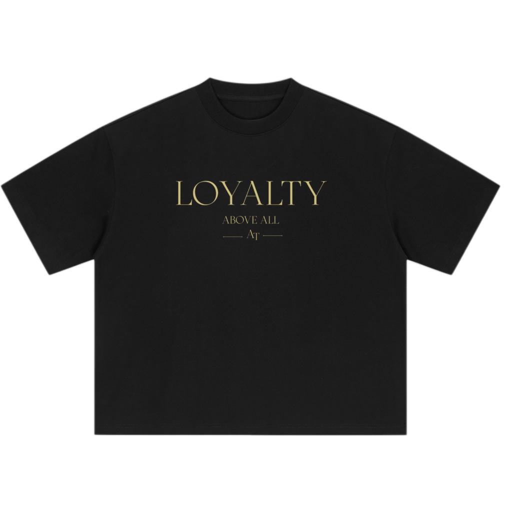 Loyalty Above All premium quality Tee – Black