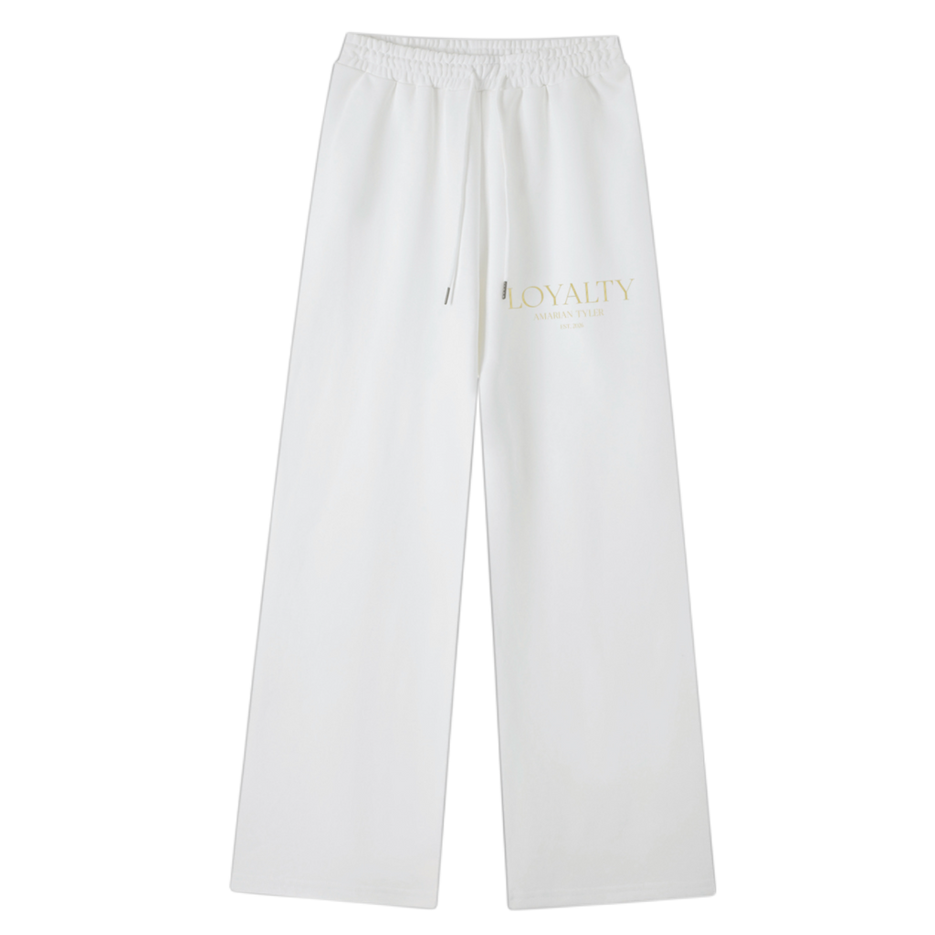 Loyalty Above All Sweatpants – White