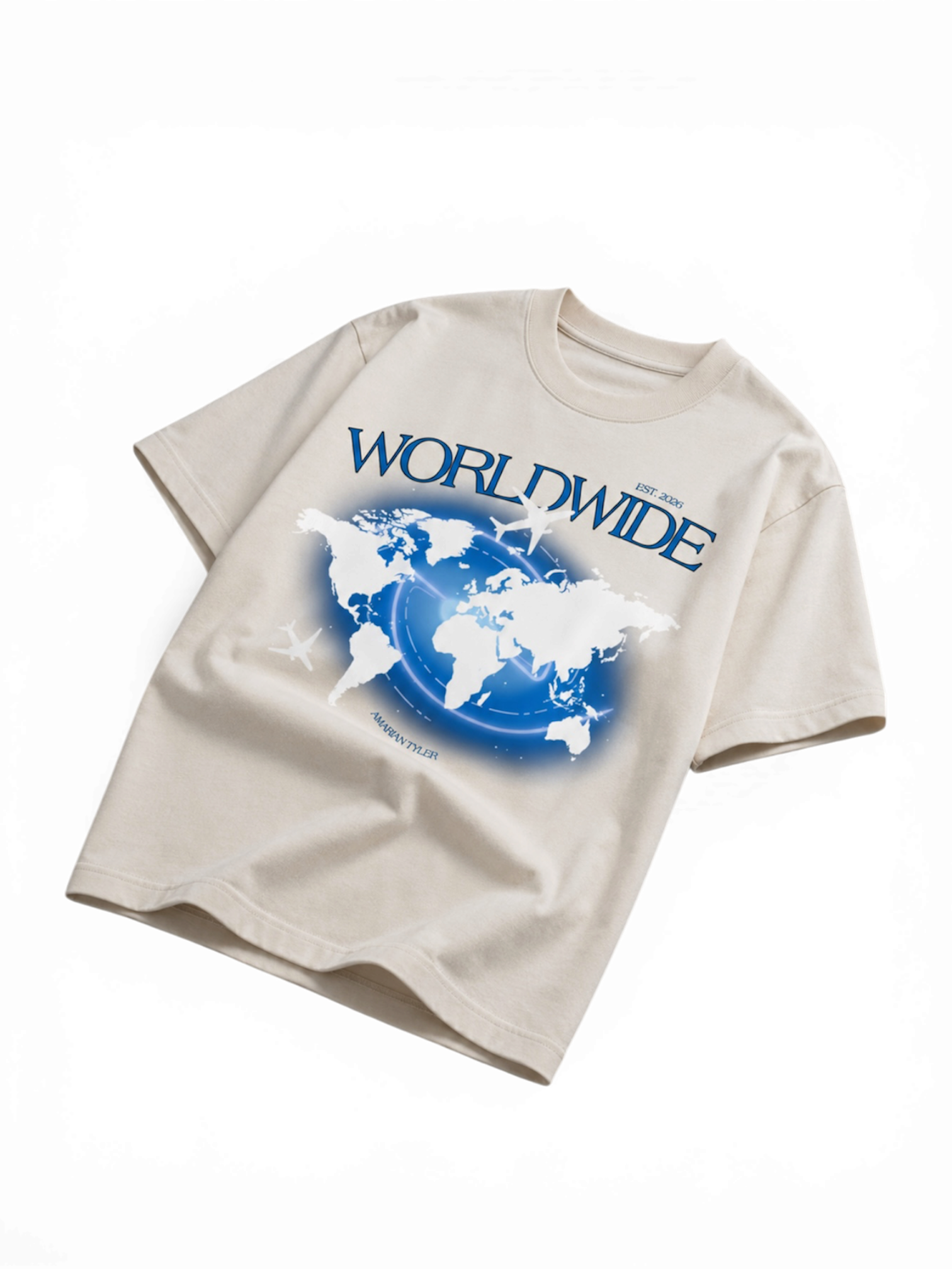 Amarian Tyler Worldwide UV Protection and Cooling Fabric Tee – Beige